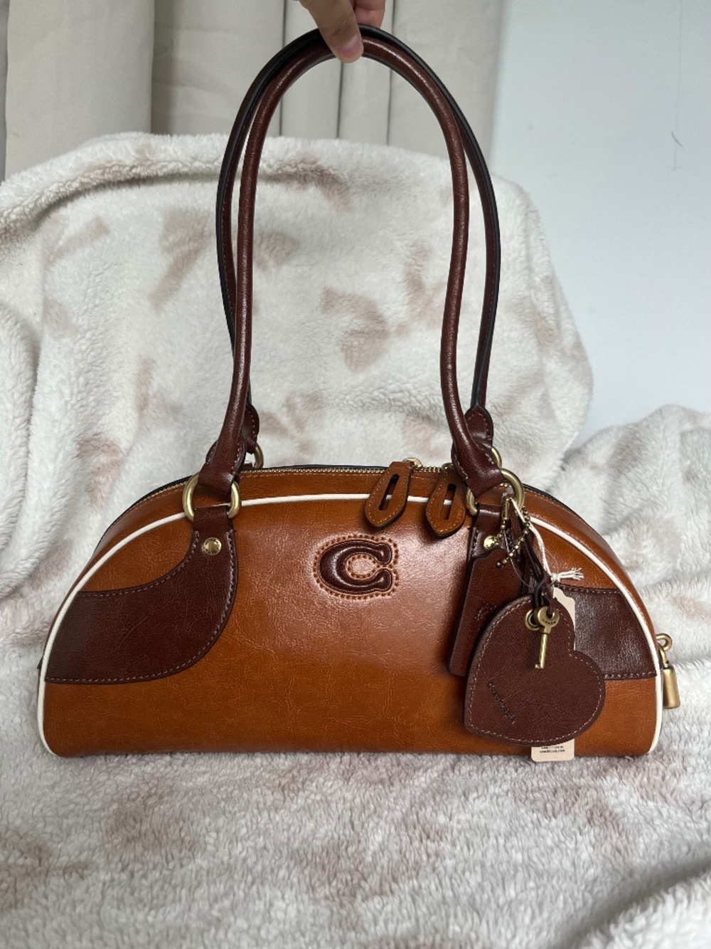 Coach Bowling Bag in Brown